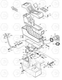 1380 CONTROL STAND-L.H SOLAR 55W-V, Doosan