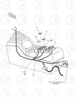 1470 ELECTRIC PARTS(2)-CONTROL STAND(L.H) SOLAR 55W-V, Doosan