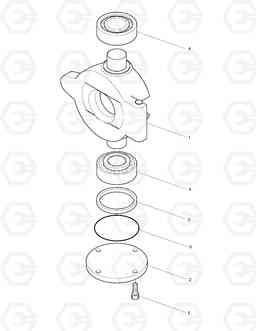 4120 MAIN PUMP-HANGER SOLAR 55W-V, Doosan