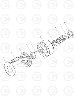 4130 MAIN PUMP-ROTARY SOLAR 55W-V, Doosan