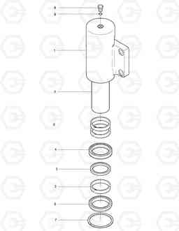4400 CHOCKING CYLINDER SOLAR 55W-V, Doosan
