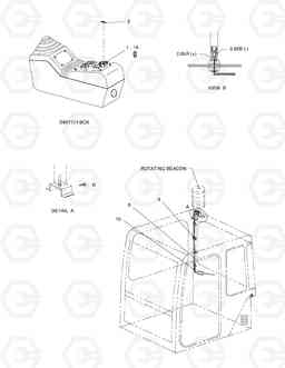 6320 ROTATING BEACON SOLAR 55W-V, Doosan