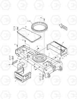 6410 CARRIER COMPONENT-DOUBLE TIRE SOLAR 55W-V, Doosan