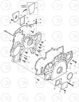 120 TIMING GEAR CASE MEGA300-V, Doosan