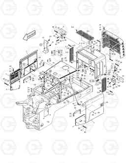 1380 ENGINE COVER MEGA300-V, Doosan