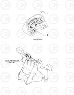 1610 ARM FLOAT KICK-OUT-ELECTRIC MEGA300-V, Doosan