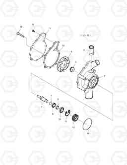 230 WATER PUMP MEGA300-V, Doosan
