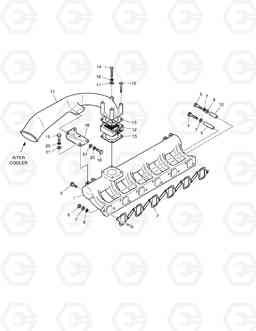 250 INTAKE MANIFOLD MEGA300-V, Doosan