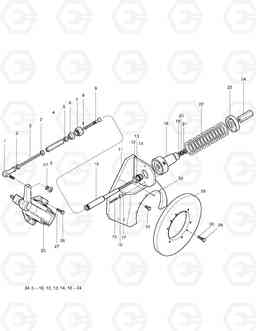 3430 PARKING BRAKE-SUPER MAX. TRAC MEGA300-V, Doosan