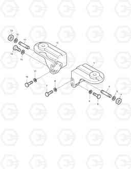 380 ENGINE MOUNTING MEGA300-V, Doosan