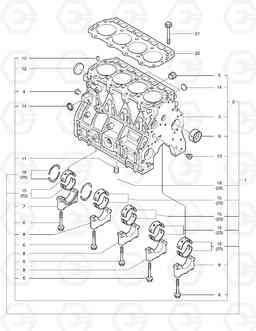 011 CYLINDER BLOCK SOLAR 55-VG, Doosan