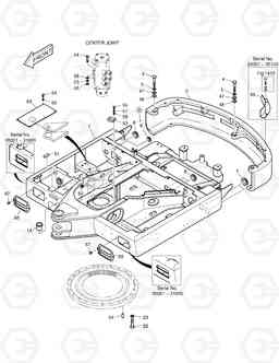 1100 MAIN FRAME ASS'Y(1) SOLAR 55-VG, Doosan