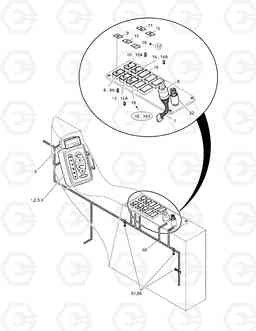 1470 ELECTRIC PARTS(2)-SWITCH BOX SOLAR 55-VG, Doosan