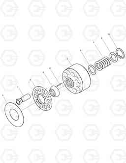 4130 MAIN PUMP-ROTARY SOLAR 55-VG, Doosan