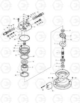 4210 SWING MOTOR SOLAR 55-VG, Doosan