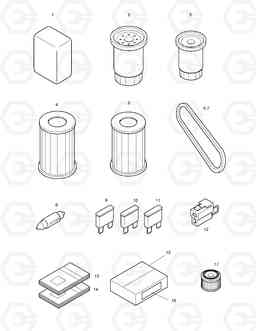 5110 SPARE PARTS SOLAR 55-VG, Doosan