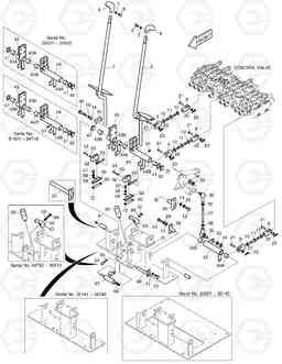 6110 LEVER ASS'Y-TRAVEL ALARM SOLAR 55-VG, Doosan