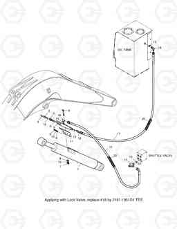 6140 LOCK VALVE PIPING SOLAR 55-VG, Doosan