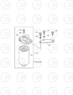 015 FUEL FILTER MEGA160TC, Doosan