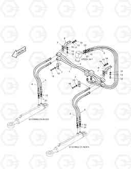 1190 STEERING PIPING MEGA160TC, Doosan