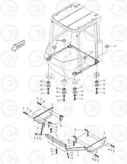 1250 CABIN MOUNTING MEGA160TC, Doosan