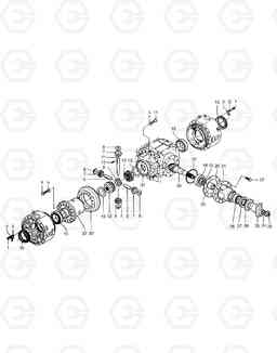 3330 FRONT AXLE DIFFERENTIAL MEGA160TC, Doosan