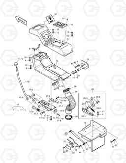 1350 CONTROL STAND-L.H SOLAR 015PLUS, Doosan