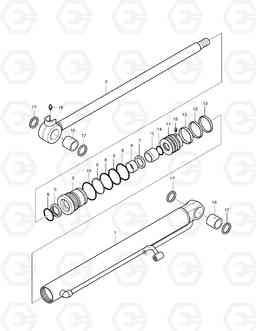 5210 BOOM SWING CYLINDER SOLAR 015PLUS, Doosan