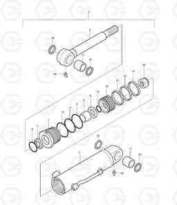 4320 DOZER CYLINDER-1000mm SOLAR 015PLUS, Doosan