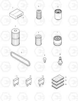 5110 SPARE PARTS SOLAR 015PLUS, Doosan