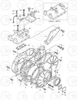 012 TIMING GEAR CASE SOLAR 300LC-V, Doosan