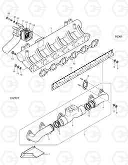 024 INTAKE & EXHAUST MANIFOLD SOLAR 300LC-V, Doosan