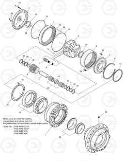 4160 TRAVEL REDUCTION GEAR-DTM174 SOLAR 300LC-V, Doosan