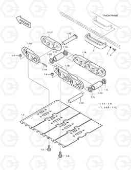 6280 SEALED TRACK SHOE-OPT. SOLAR 300LC-V, Doosan