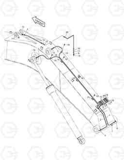 6550 LUBRICATION PIPING SOLAR 300LC-V, Doosan