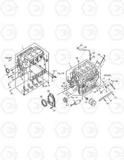 102 CYLINDER BLOCK SOLAR 030PLUS, Doosan