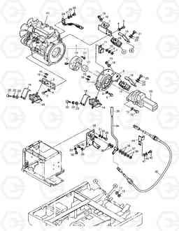 1110 ENGINE MOUNTING(1)-E/G,PUMP & E/G CONTRO SOLAR 030PLUS, Doosan