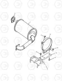 118 MUFFLER SOLAR 030PLUS, Doosan