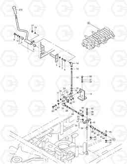 1240 CONTROL LEVER(3)-DOZER SOLAR 030PLUS, Doosan