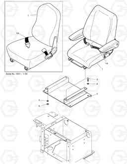 1260 SEAT ASS'Y SOLAR 030PLUS, Doosan