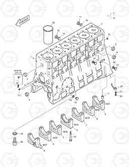 110 CYLINDER BLOCK SOLAR 470LC-V, Doosan