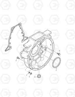 130 FLYWHEEL HOUSING SOLAR 470LC-V, Doosan