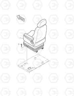 1430 SEAT MOUNTING-EXCEPT EUROPE & U.S.A SOLAR 470LC-V, Doosan
