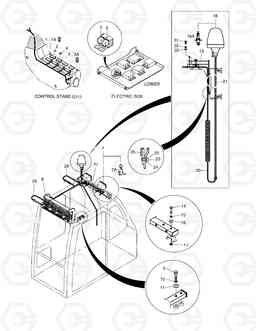 6110 6-LAMP & BEACON(TELESCOPIC) SOLAR 470LC-V, Doosan