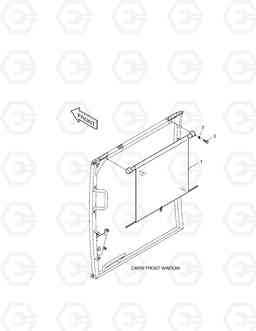 6200 SUN VISOR ASS'Y SOLAR 470LC-V, Doosan