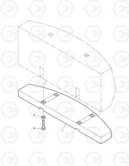 6430 COUNTER WEIGHT-ADDITIONAL SOLAR 470LC-V, Doosan
