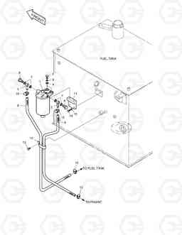 6890 DOUBLE FUEL FILTER ASS'Y SOLAR 470LC-V, Doosan