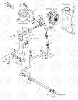 1230 OIL COOLER PIPING(2) SOLAR 340LC-V, Doosan