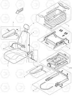 1425 SEAT-EXCEPT EUROPE & U.S.A SOLAR 340LC-V, Doosan