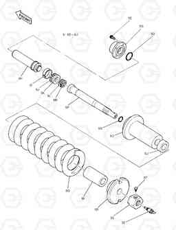 2135 TRACK SPRING-TRACK WIDTH 3000mm OPTION SOLAR 340LC-V, Doosan